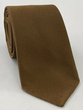 Chocolate Large Twill Silk Tie LTWT-3